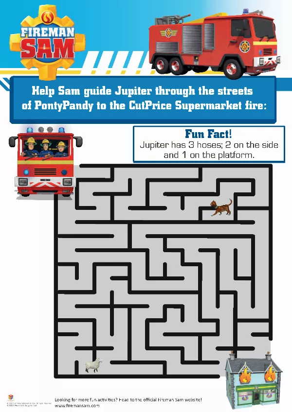 Fireman Sam Maze